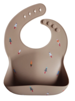 Elitaire Petite Rocket Ship Silicone Bib