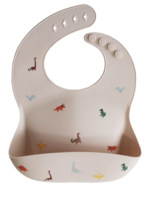 Elitaire Petite Dinosaurs Silicone Bib