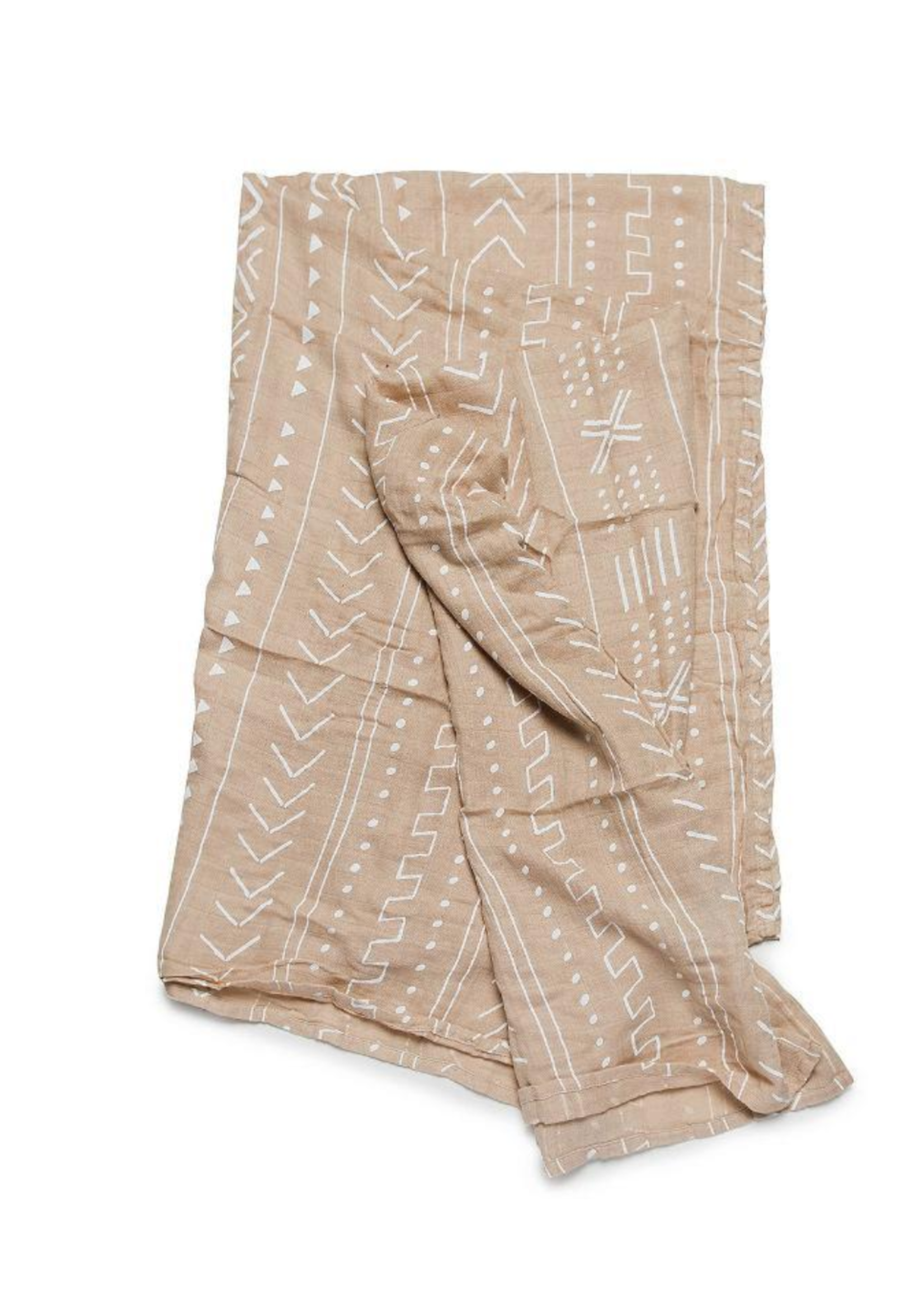 Elitaire Petite Muslin Swaddle - Almond Mudcloth