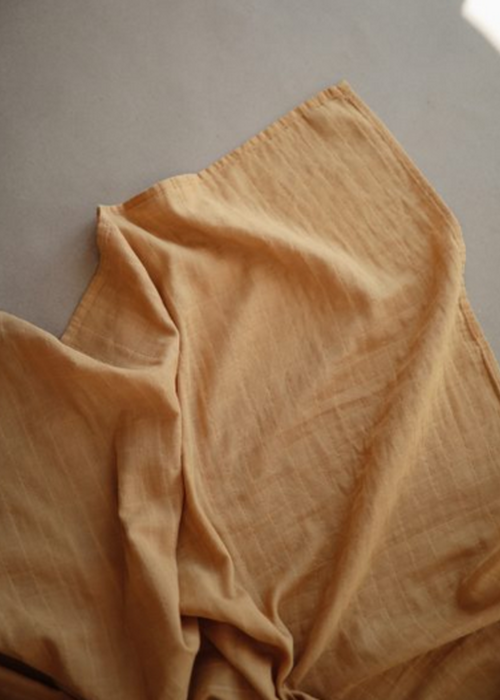 Elitaire Petite Muslin Organic Cotton Swaddle  in Golden Yellow