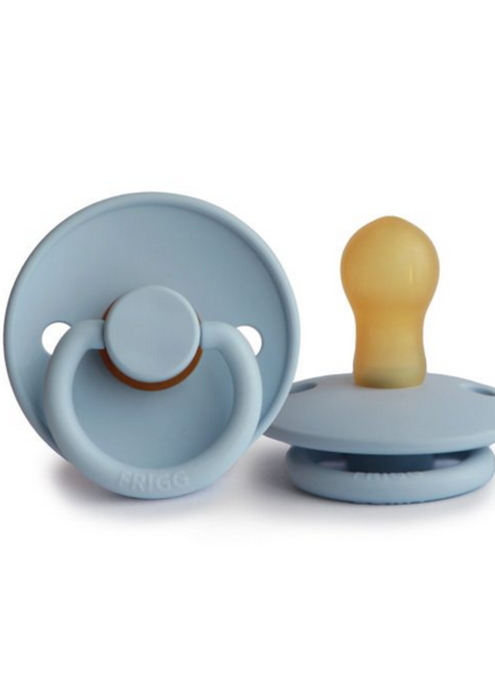 Elitaire Petite FRIGG Natural Rubber Pacifier in Baby Blue (6-18 Months)