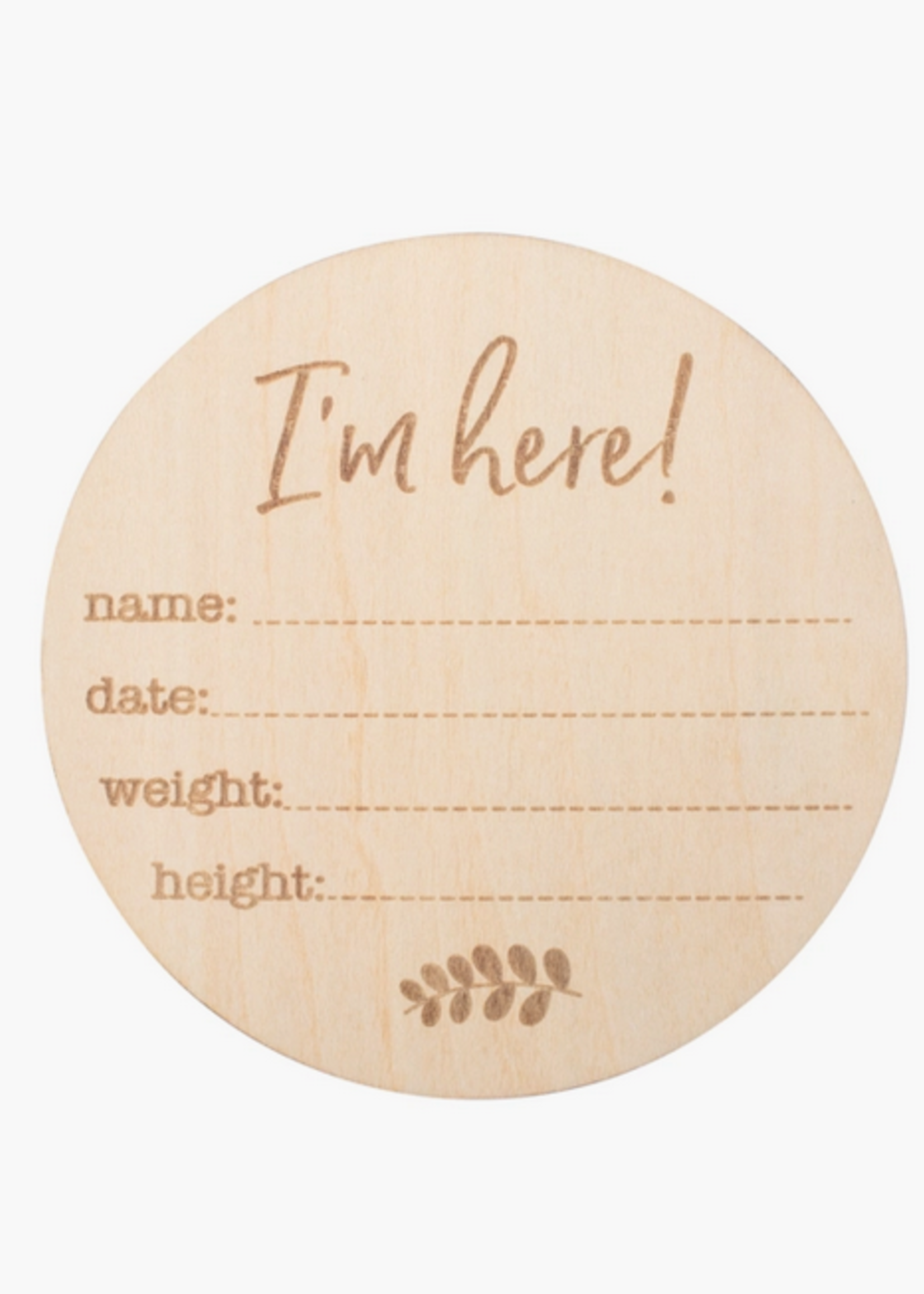 Elitaire Petite Birth Announcement Milestone Disc