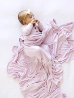 Elitaire Petite Quincy Lilac Knit Swaddle Blanket