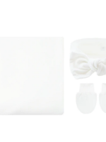 Elitaire Petite Finley White Newborn Bundle (Headband)