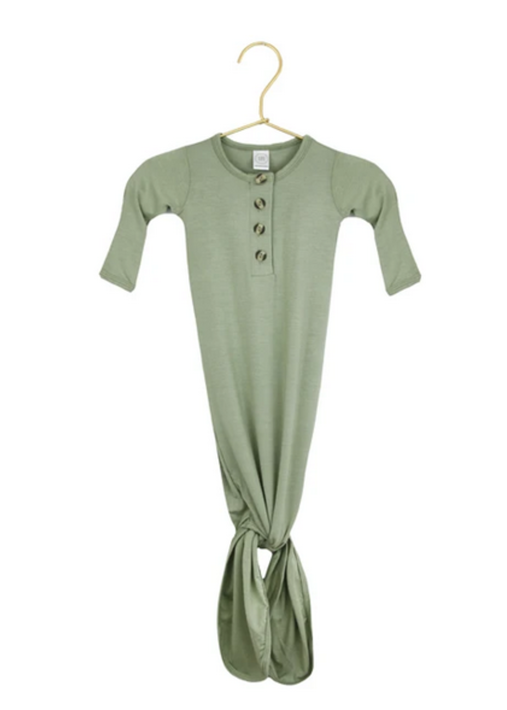 Elitaire Petite Marley Sage Knotted Gown Newborn - 3 Months