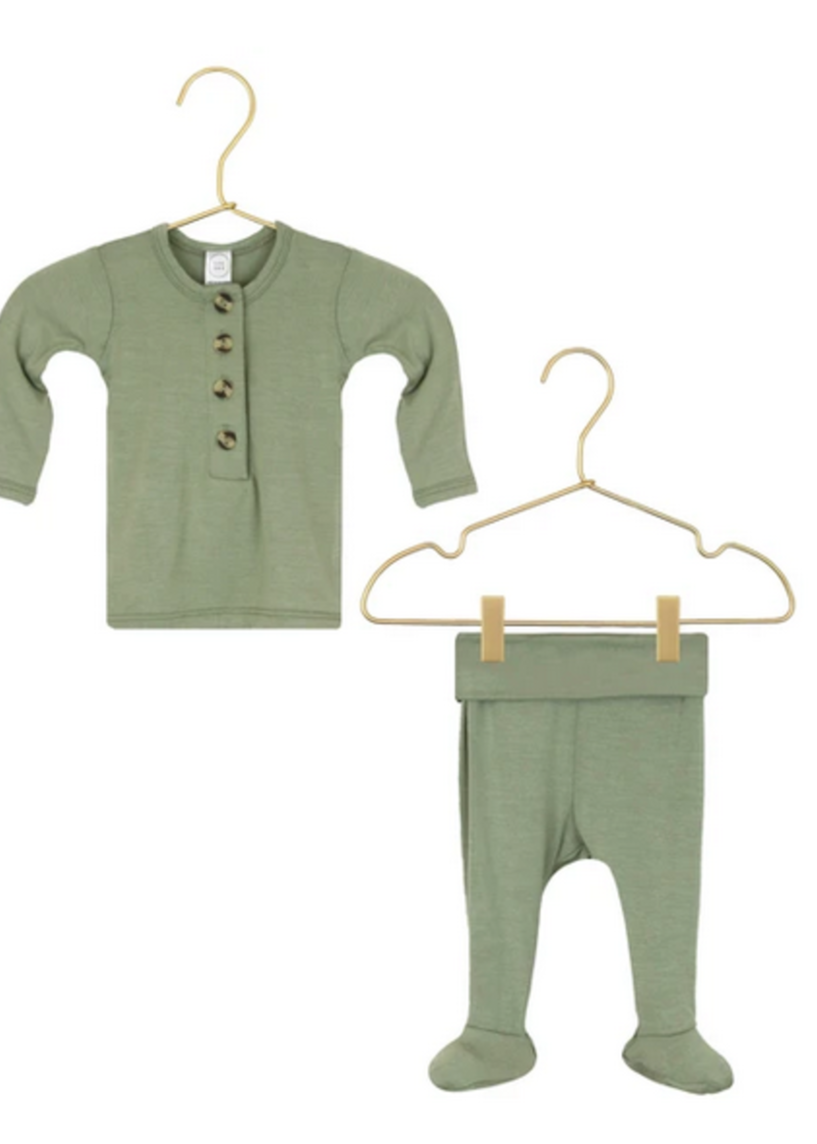 Elitaire Petite Marley Sage Top & Bottom Set NB - 3M