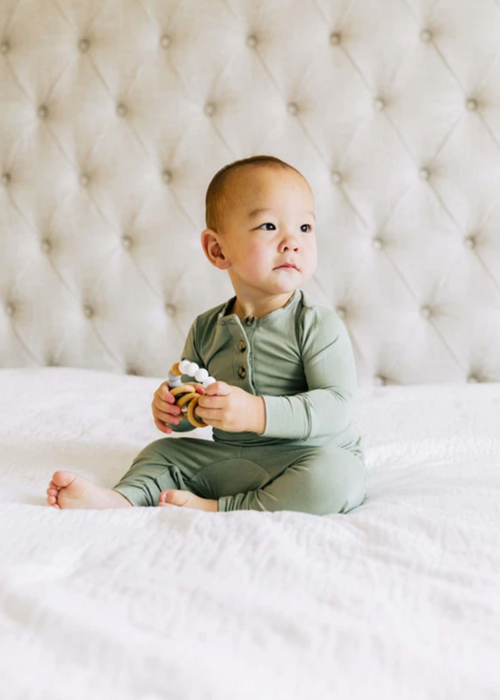 Elitaire Petite Marley Sage Top & Bottom Set NB - 3M