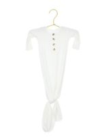 Elitaire Petite Finley White Knotted Gown 3-6 Months