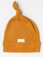 Elitaire Petite Top Knot Beanie in Ginger Honey