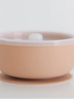 Elitaire Petite Peach Suction Bowl with Lid
