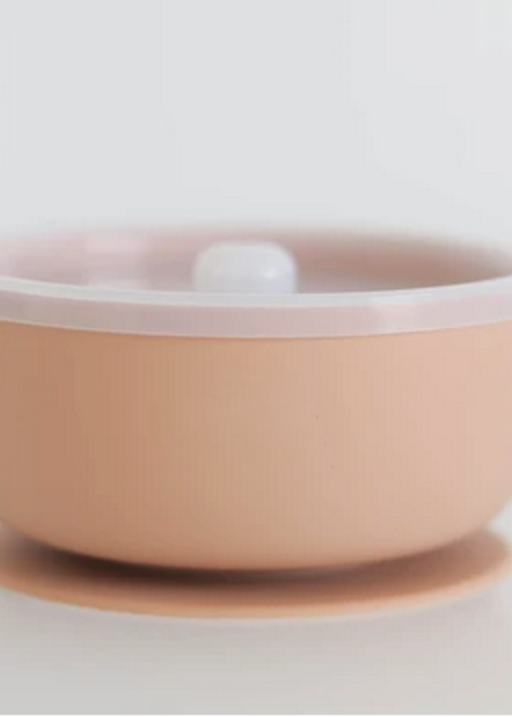 Elitaire Petite Peach Suction Bowl with Lid