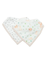 Elitaire Petite Bandana Bib Set - Bunny Meadow