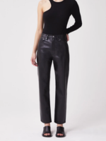 Elitaire Boutique Recycled Leather 90's Pinch Waist Pant