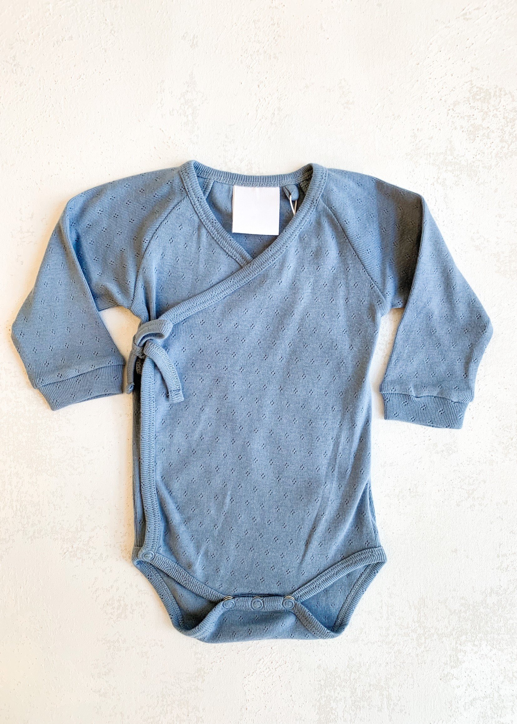 Elitaire Petite Organic Baby Bodysuit in Blue