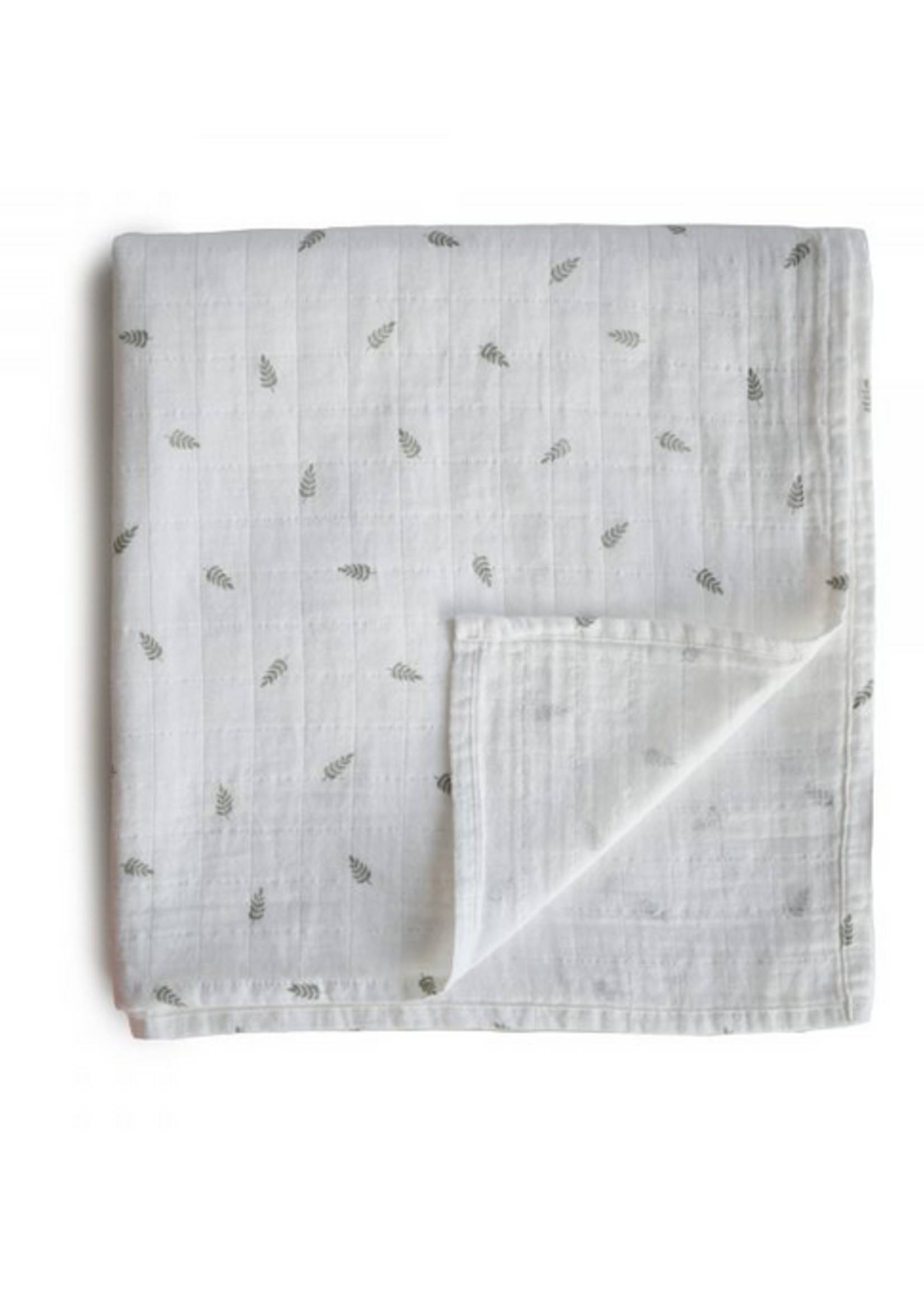 Elitaire Petite Muslin Organic Cotton Swaddle in Leaves