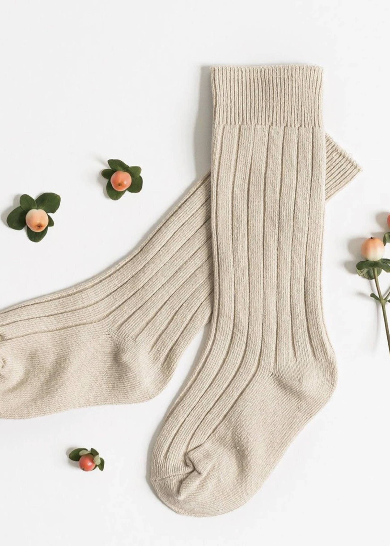 Elitaire Petite Oatmeal Knee High Socks