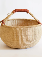 Elitaire Petite Kandiga Bolga Basket-Brown Handle