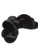 Elitaire Boutique Beverly Plush Slipper in Black