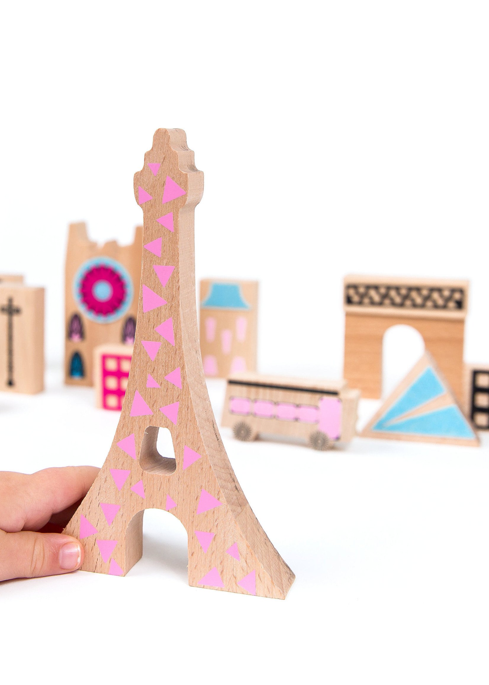 Elitaire Petite Wanderlust Paris Wood + Felt Play Set