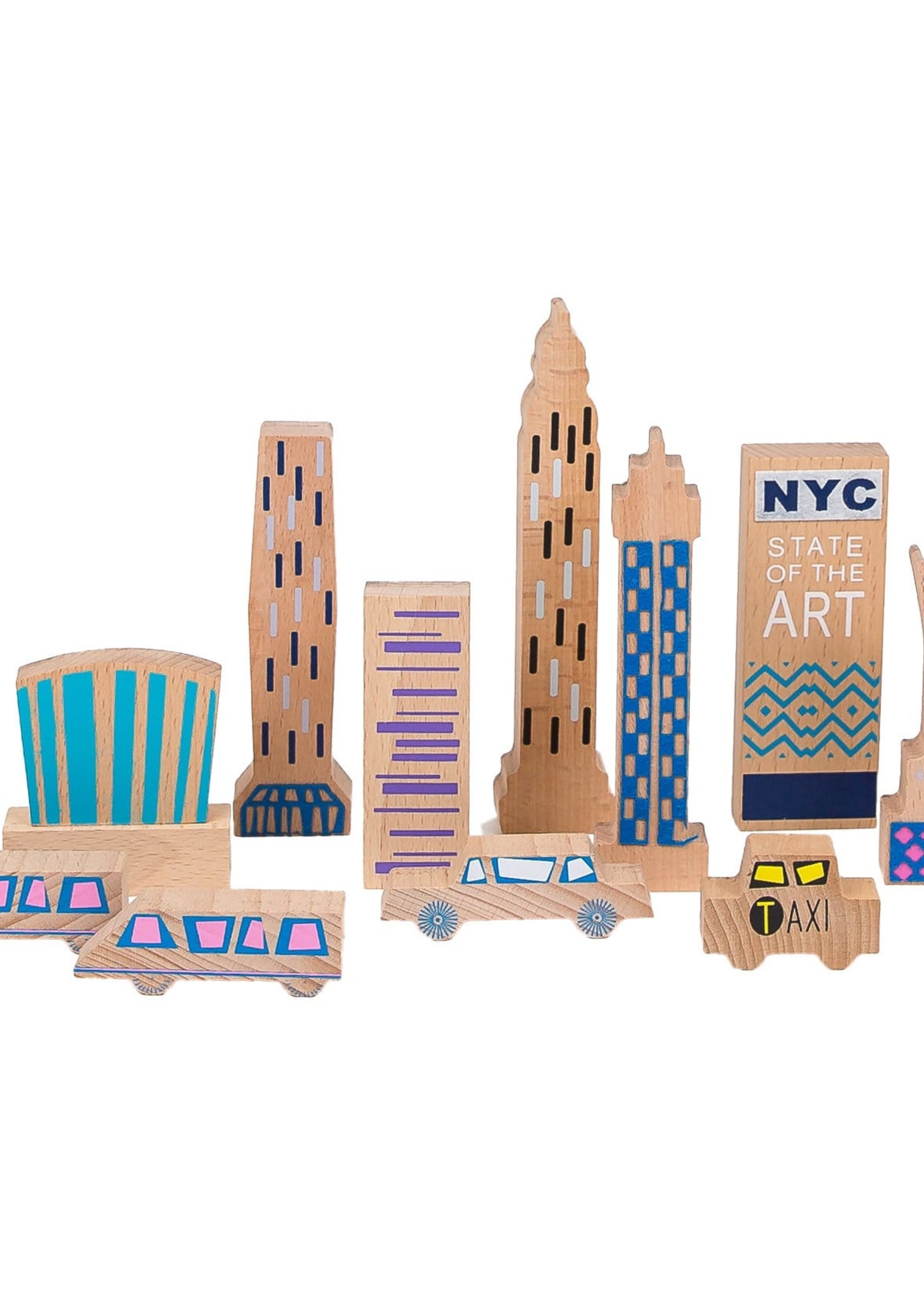 Elitaire Petite Wanderlust NYC Wood + Felt Play Set