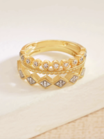 Elitaire Boutique Duo Diamond Stacking Ring