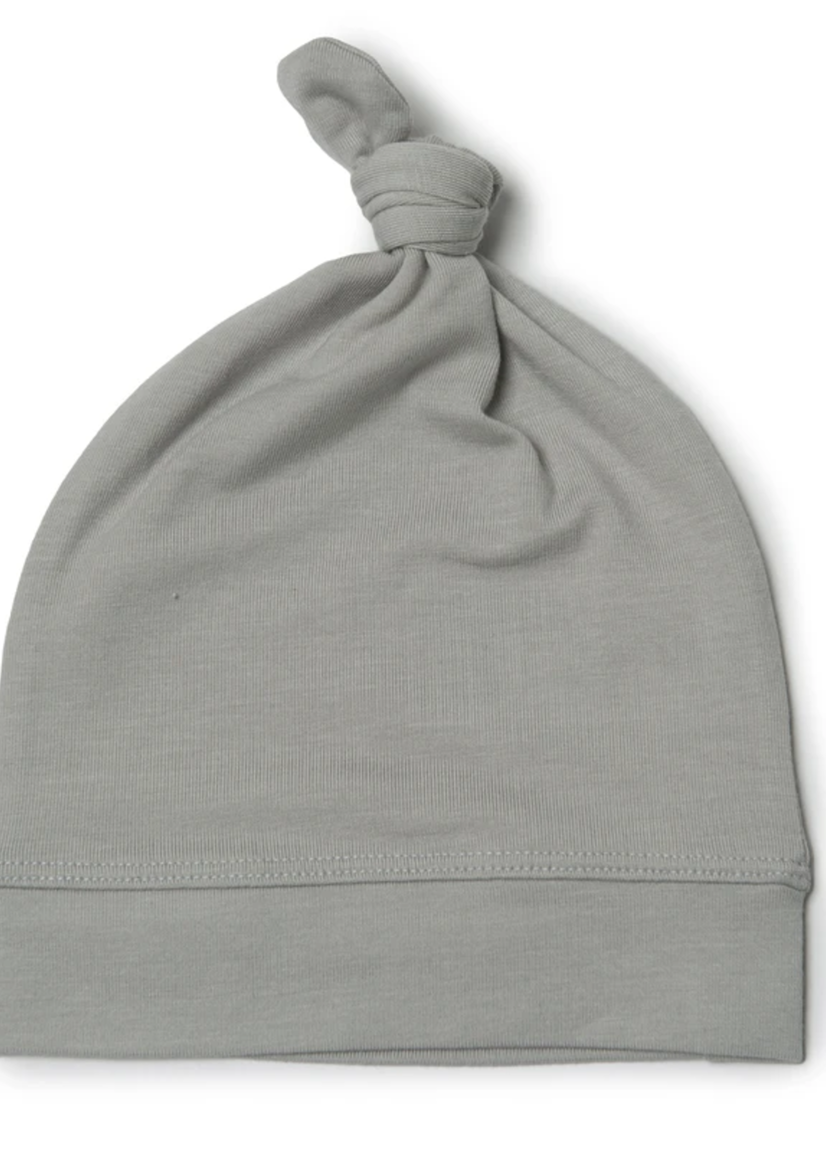 Elitaire Petite Top Knot Beanie in Morning Dew