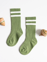 Elitaire Petite Green Stripe Knee High Socks