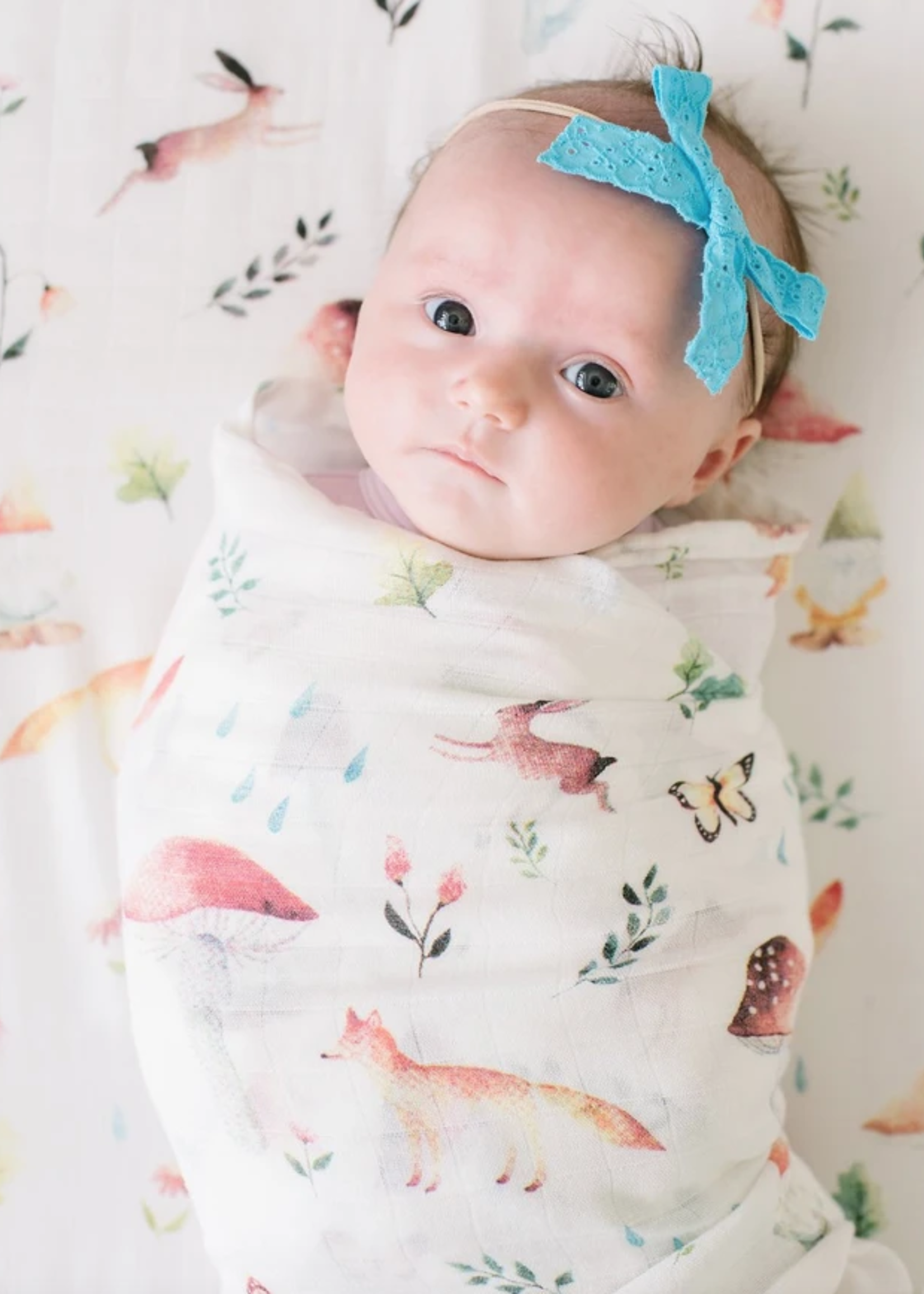 Elitaire Petite Muslin Swaddle - Woodland Gnome