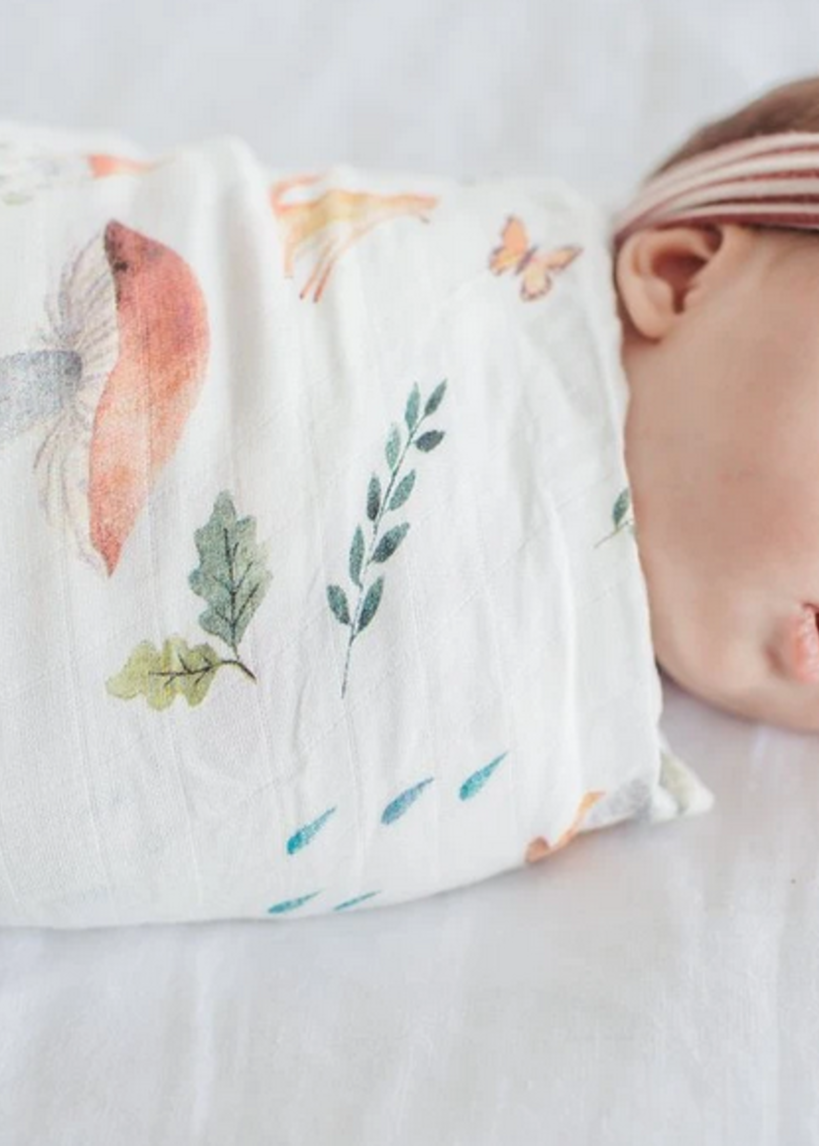 Elitaire Petite Muslin Swaddle - Woodland Gnome