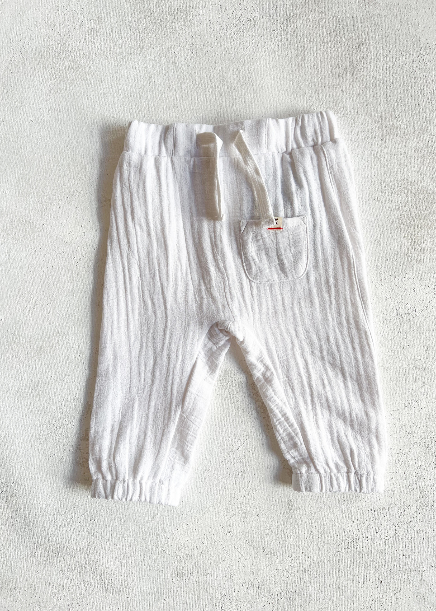 Elitaire Petite Bosun Gauze Pants in White