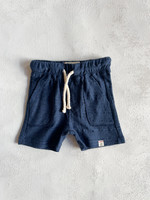 Elitaire Petite Blue Peter Shorts in Navy Ribbed