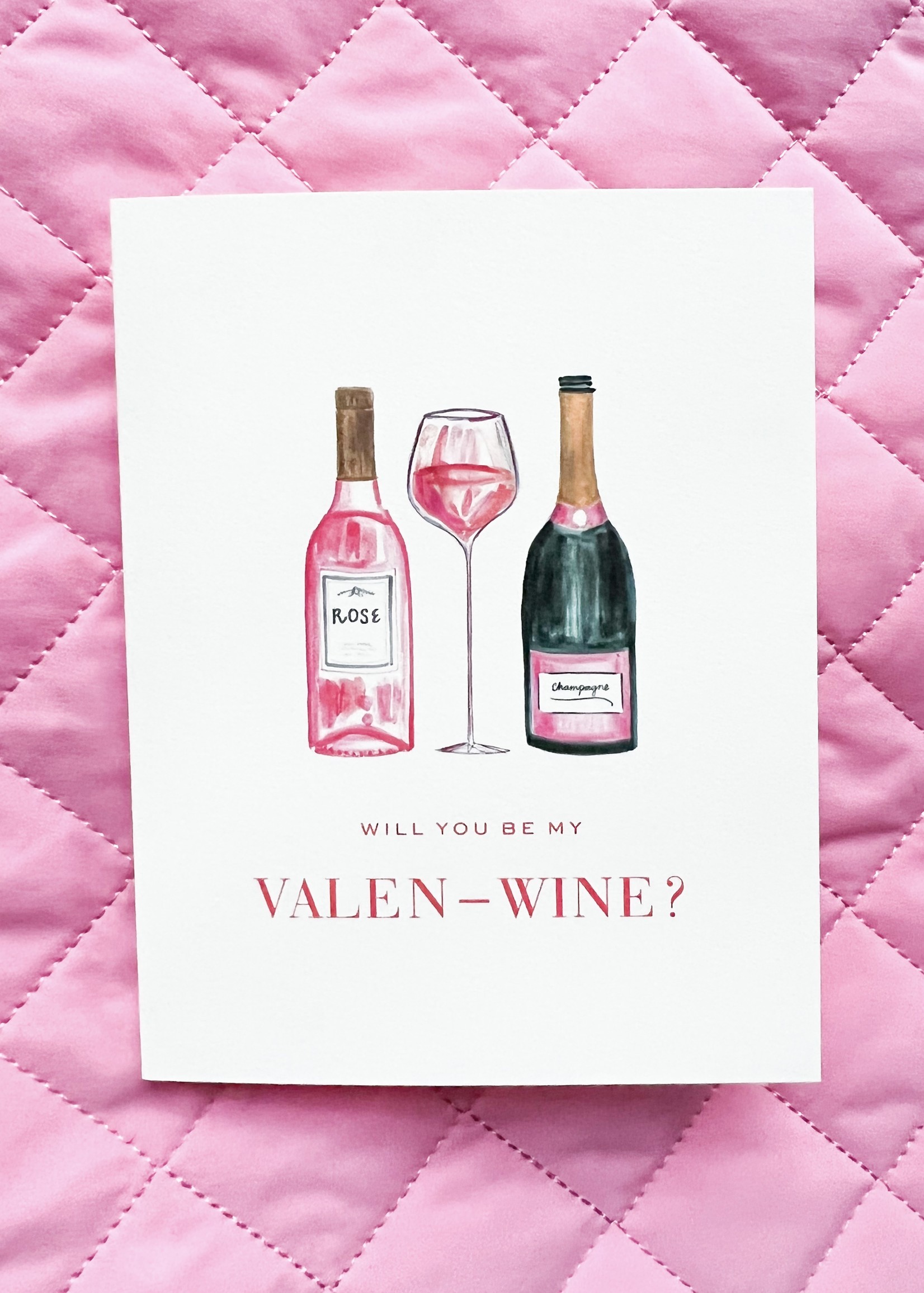 Elitaire Boutique Will You Be My Valen-Wine?