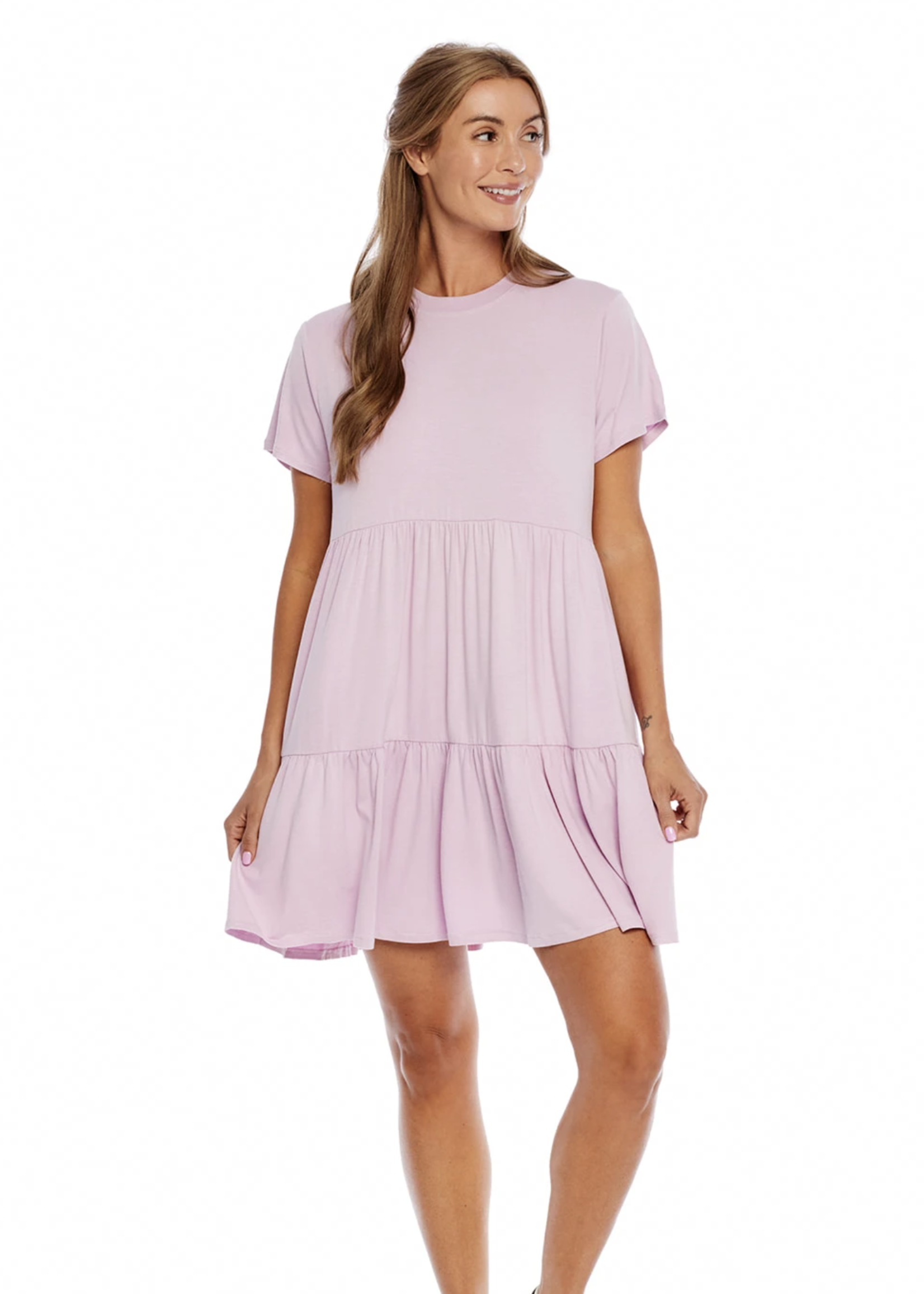 Elitaire Boutique Poncey Dress in Lilac