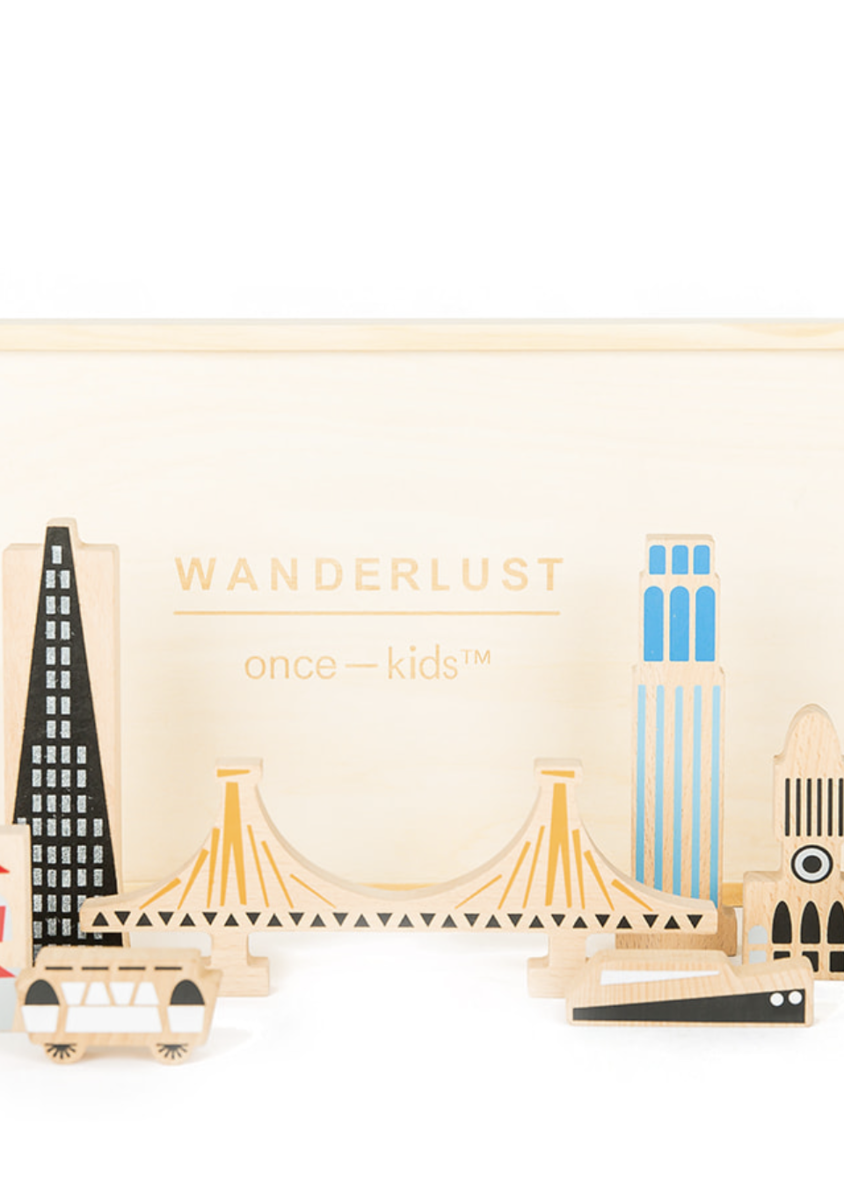 Elitaire Petite Wanderlust San Francisco Wood + Felt Play Set