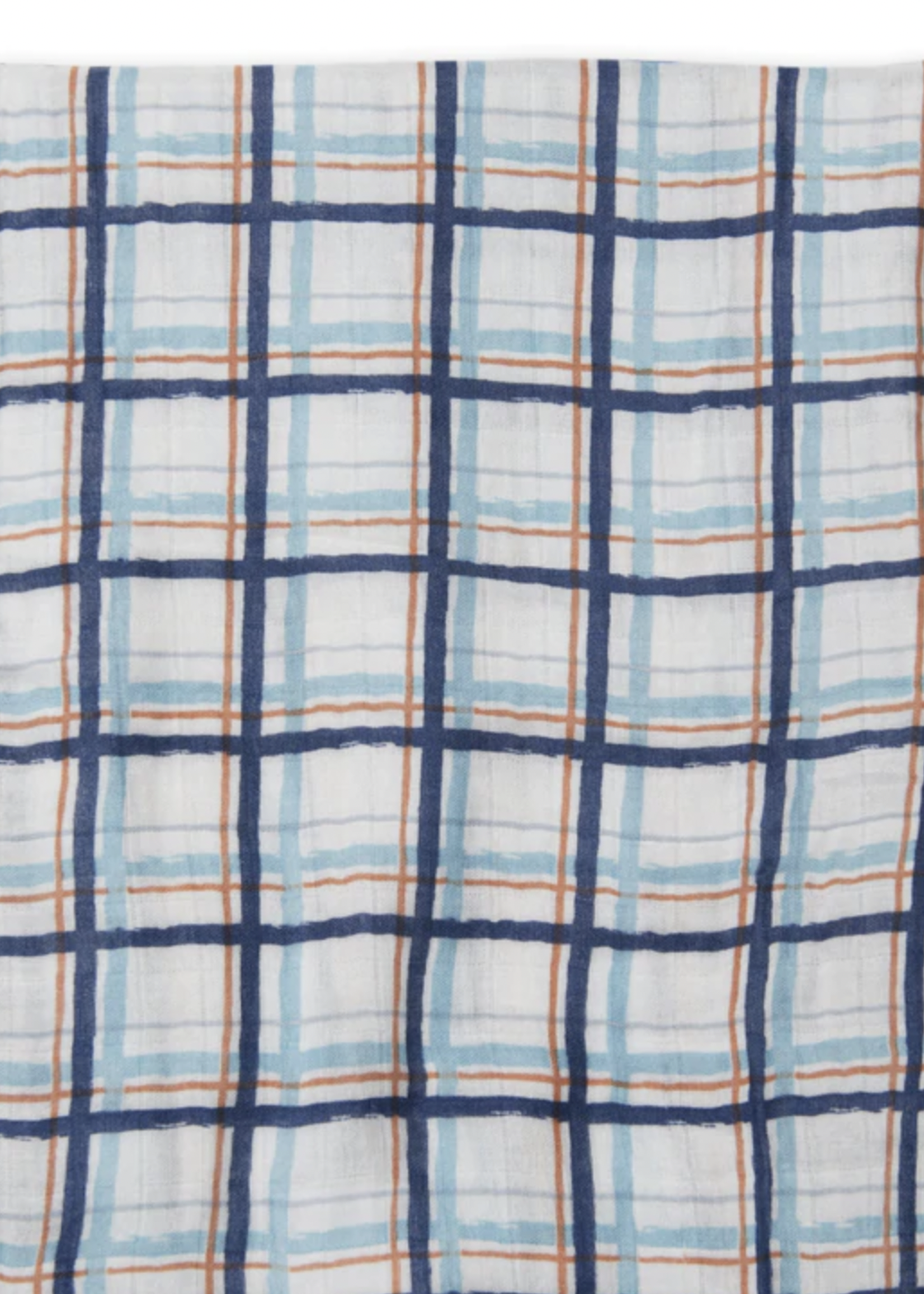 Elitaire Petite Muslin Swaddle - Blue Plaid