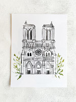 Elitaire Petite Notre Dame Watercolor