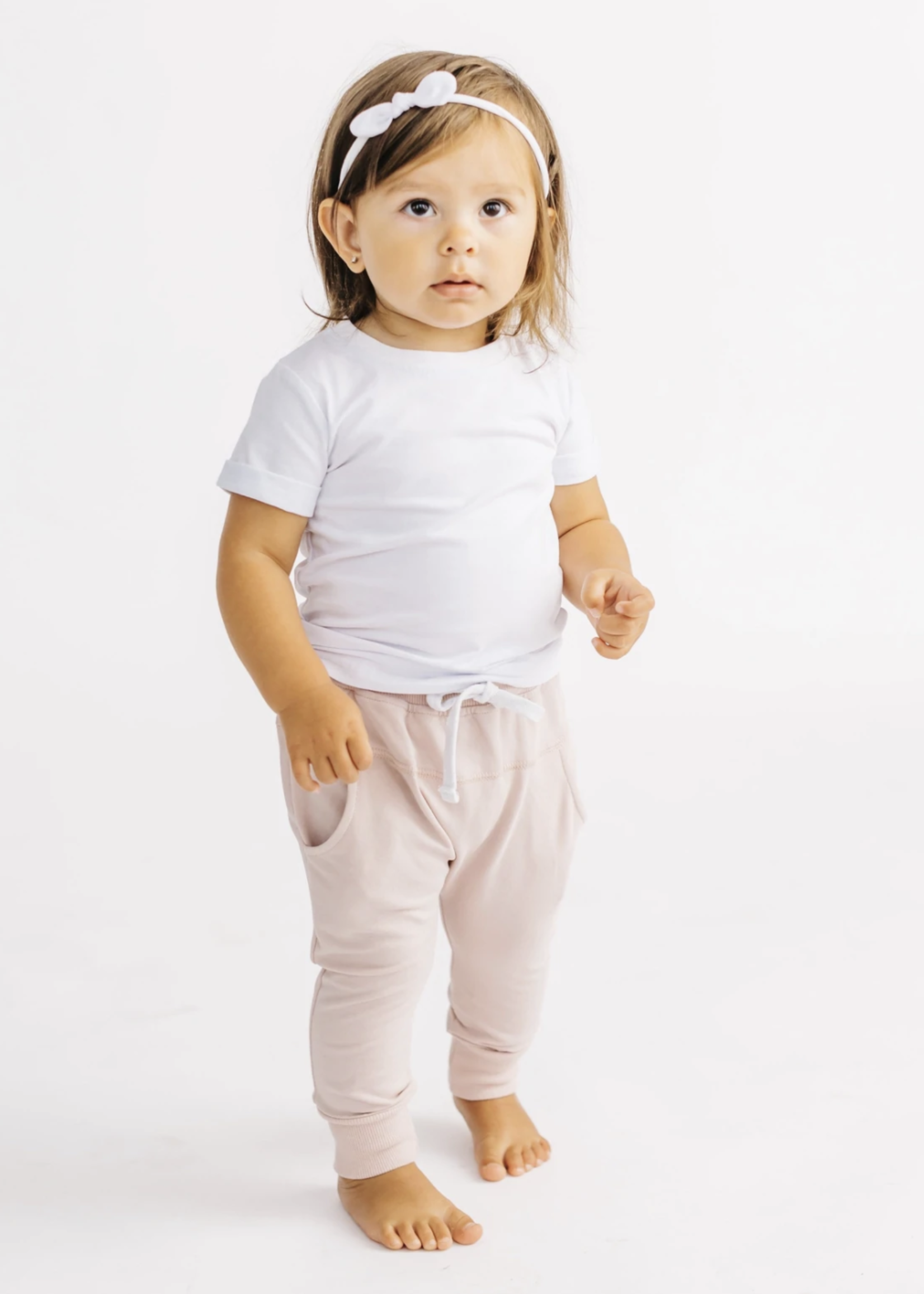 Elitaire Petite Basic Tee in White