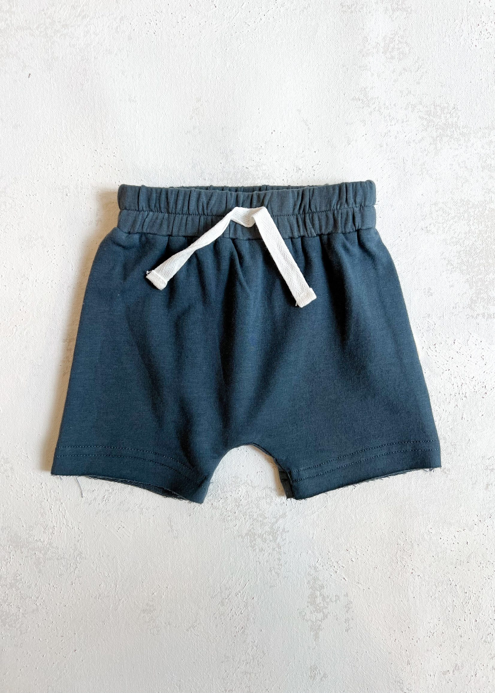 Elitaire Boutique Harem Shorts in Dusty Blue