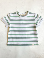 Elitaire Petite Camber Tee in Sage Stripe