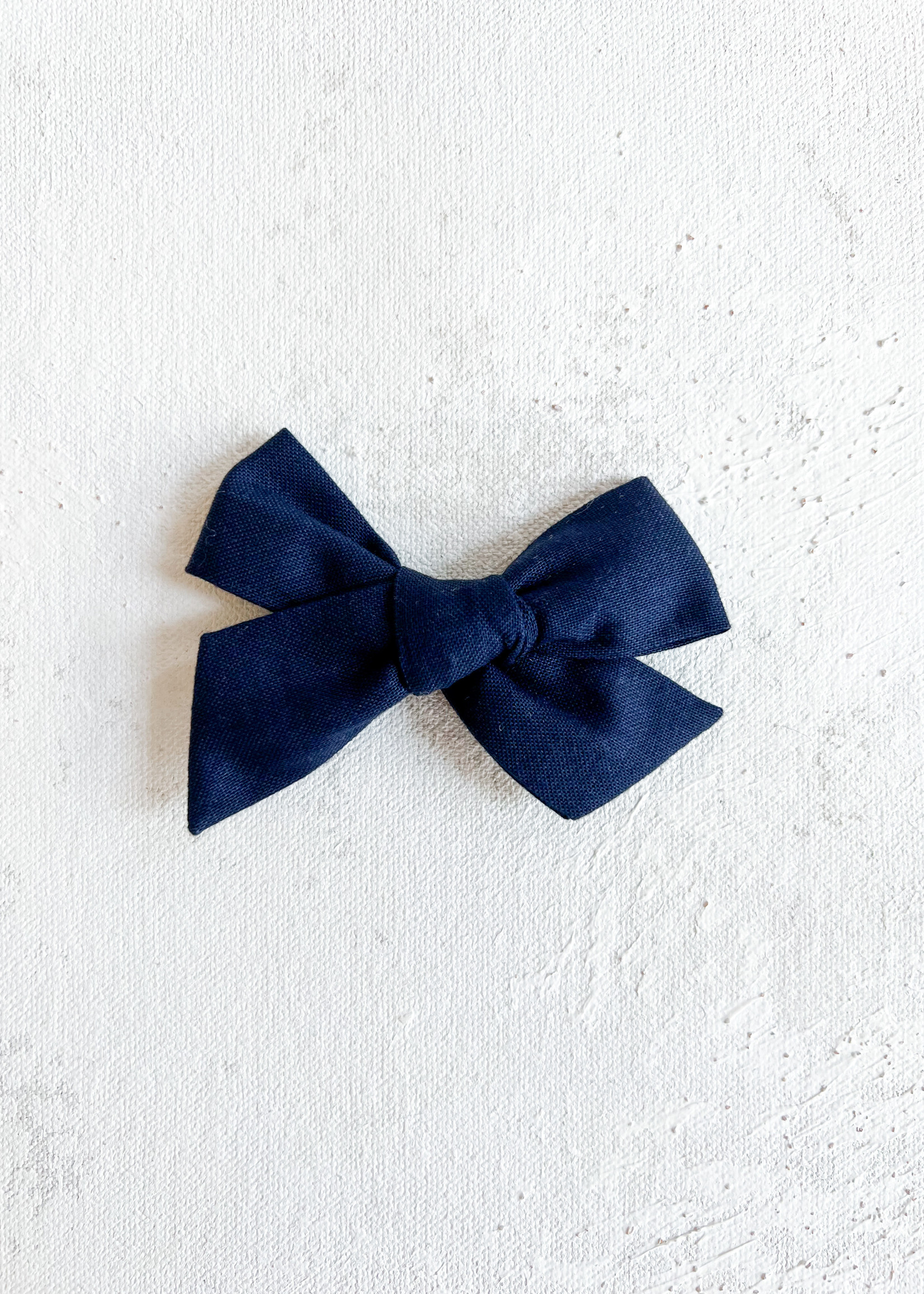 Elitaire Petite Classic Navy Hair Bow Clip