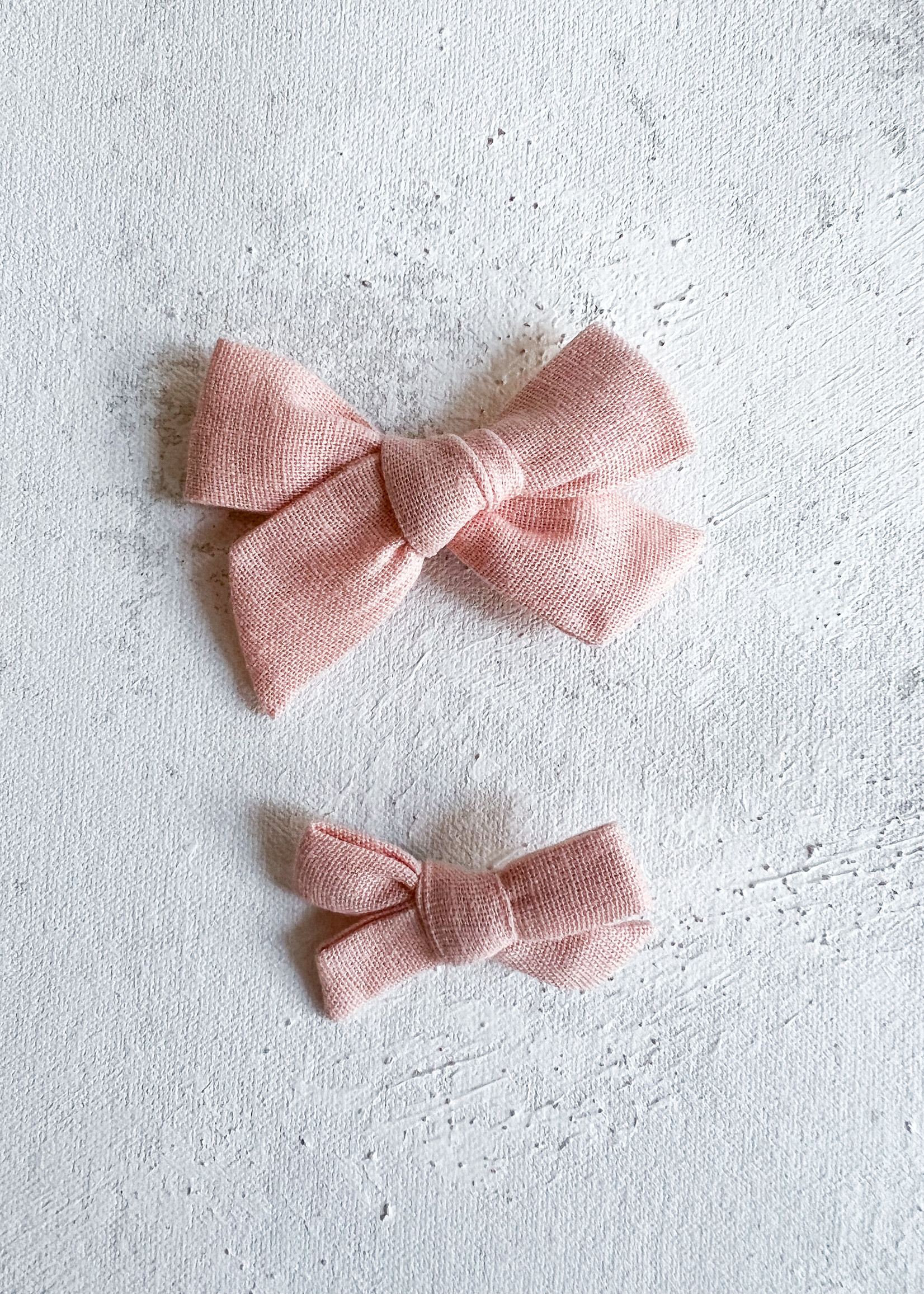 Elitaire Petite Linen Classic Blossom Hair Bow Clip