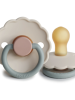 Elitaire Petite FRIGG Daisy Natural Rubber Pacifier in Colorblock Cotton Candy (0-6 Months)