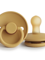 Elitaire Petite FRIGG Natural Rubber Pacifier in Honey Gold (0-6 Months)