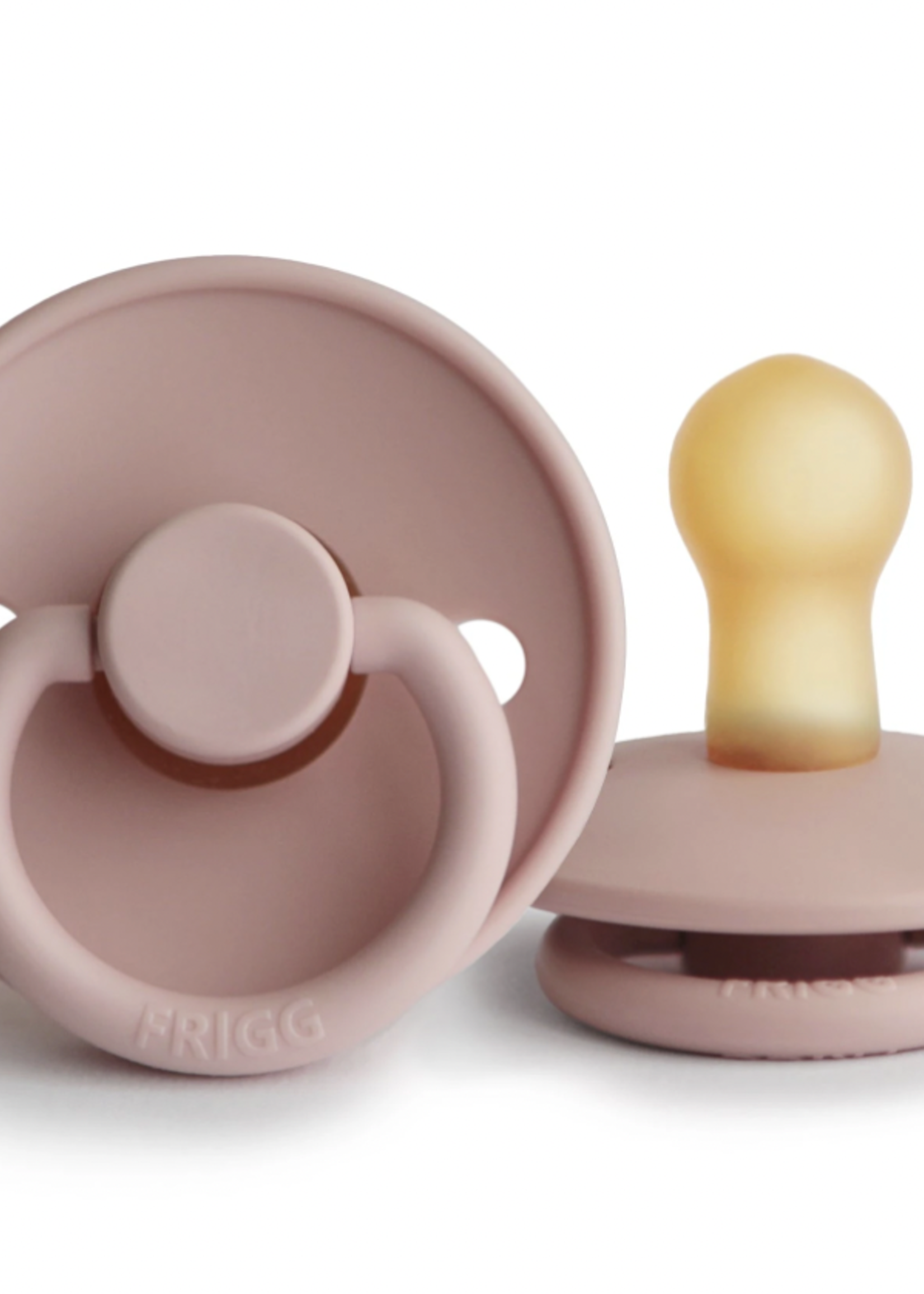 Elitaire Petite FRIGG Natural Rubber Pacifier in Blush (0-6 Months)