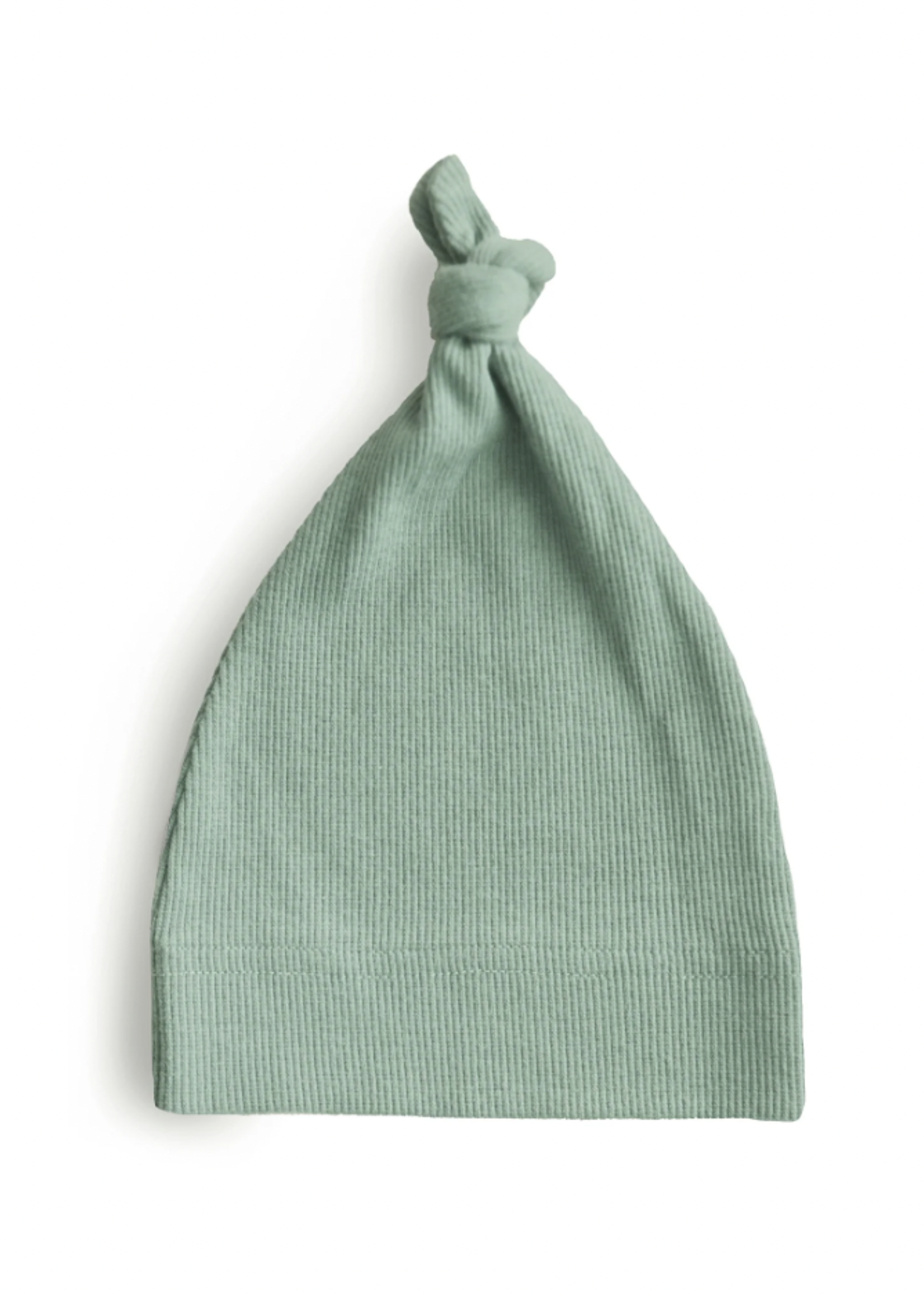Elitaire Petite Ribbed Baby Beanie in Roman Green (0-3M)