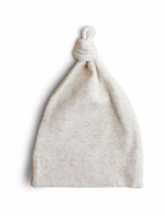 Elitaire Petite Ribbed Baby Beanie in Beige (0-3M)
