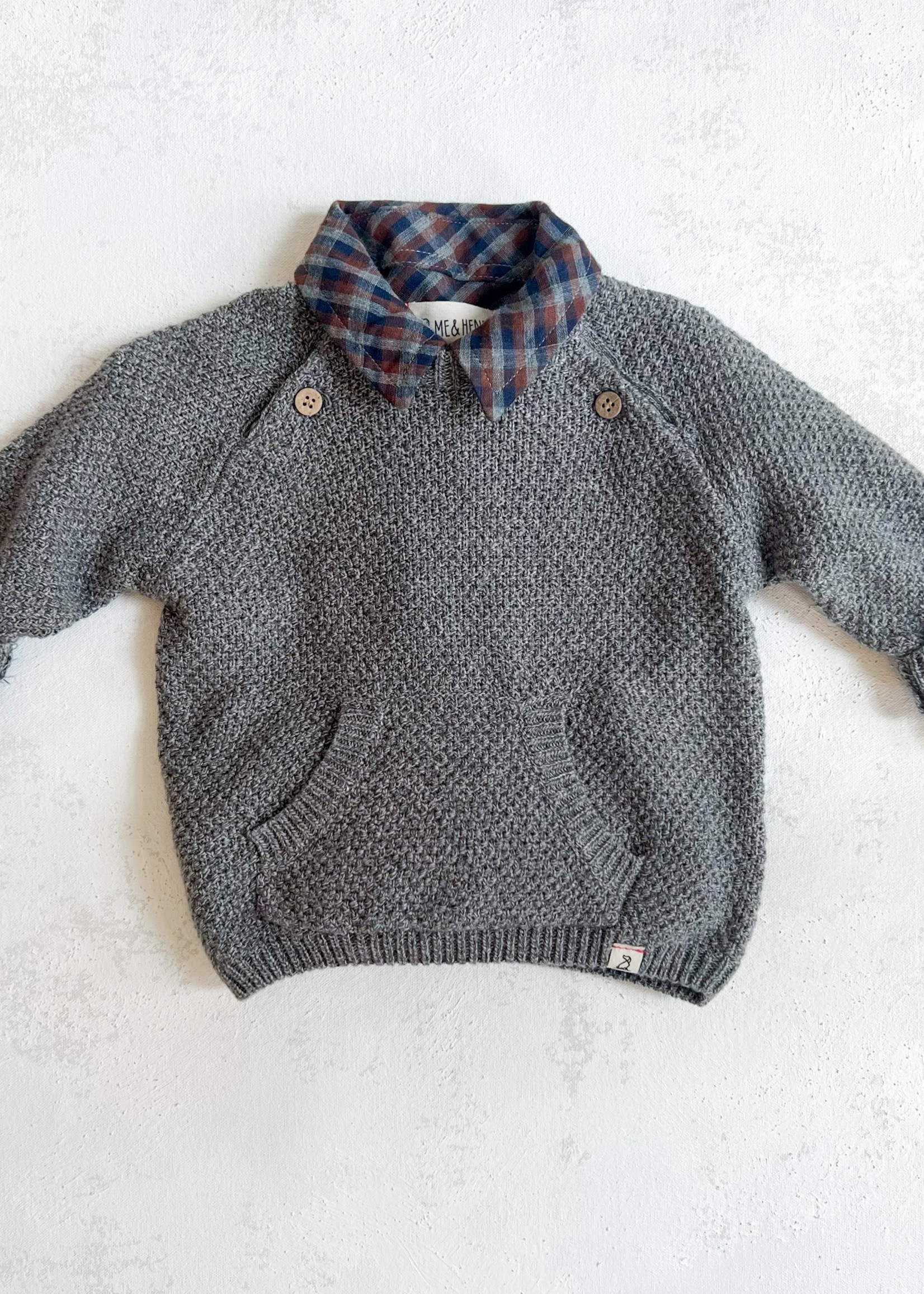 Elitaire Petite Morrison Sweater in Grey