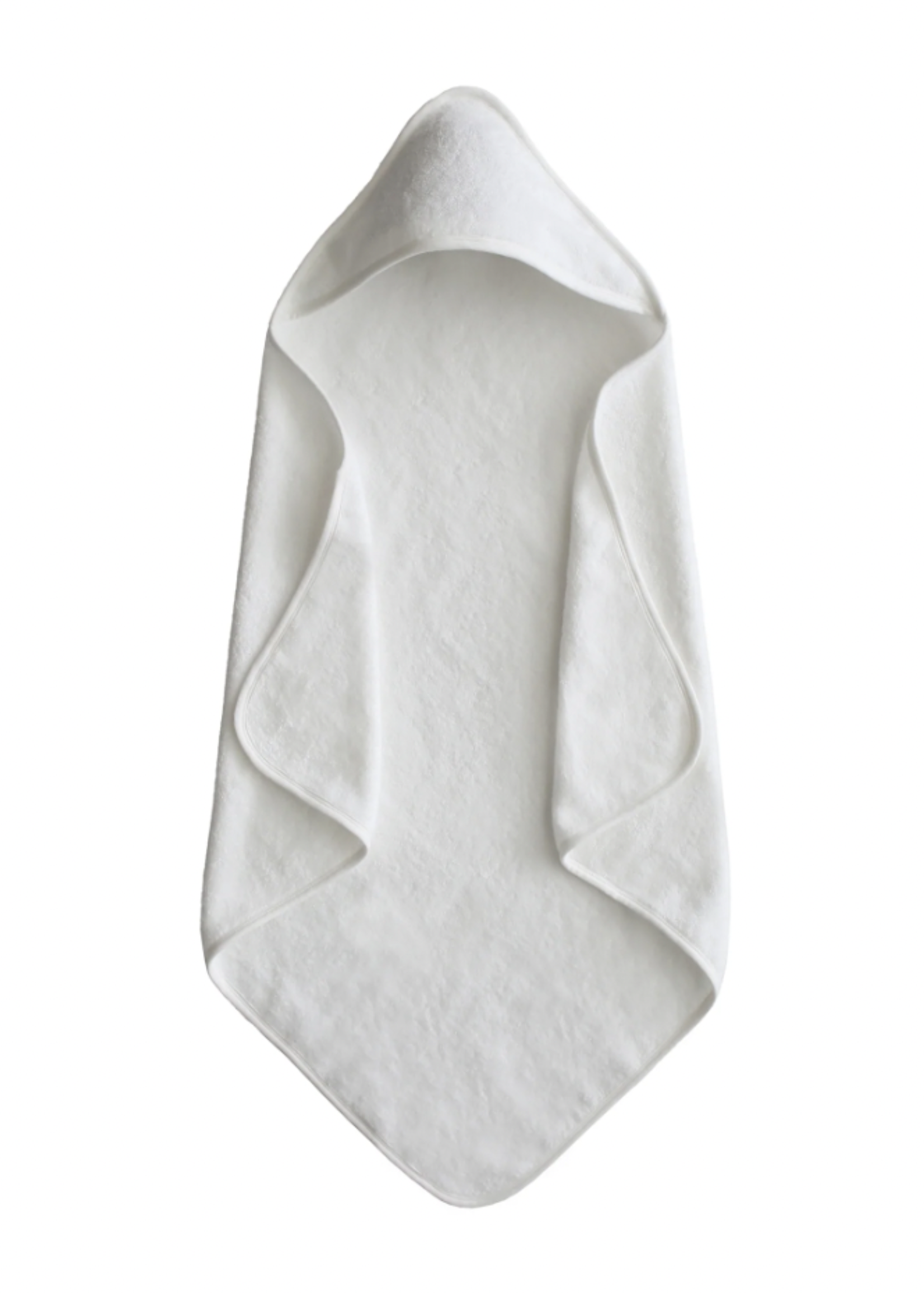 Elitaire Petite Organic Cotton Hooded Towel in Pearl