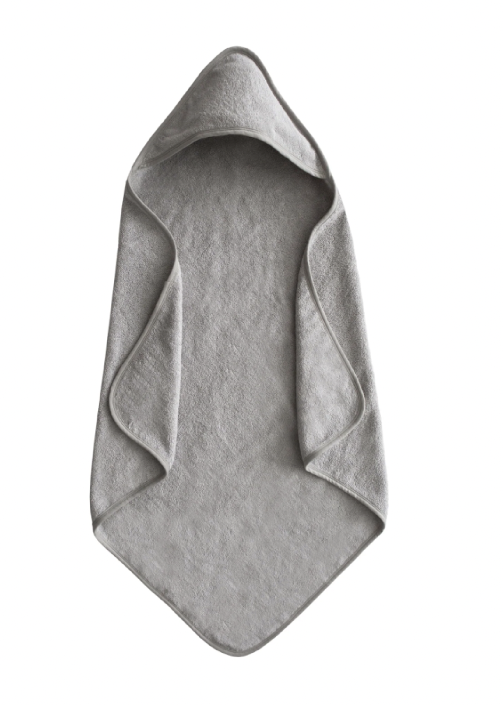 Elitaire Petite Organic Cotton Hooded Towel in Gray