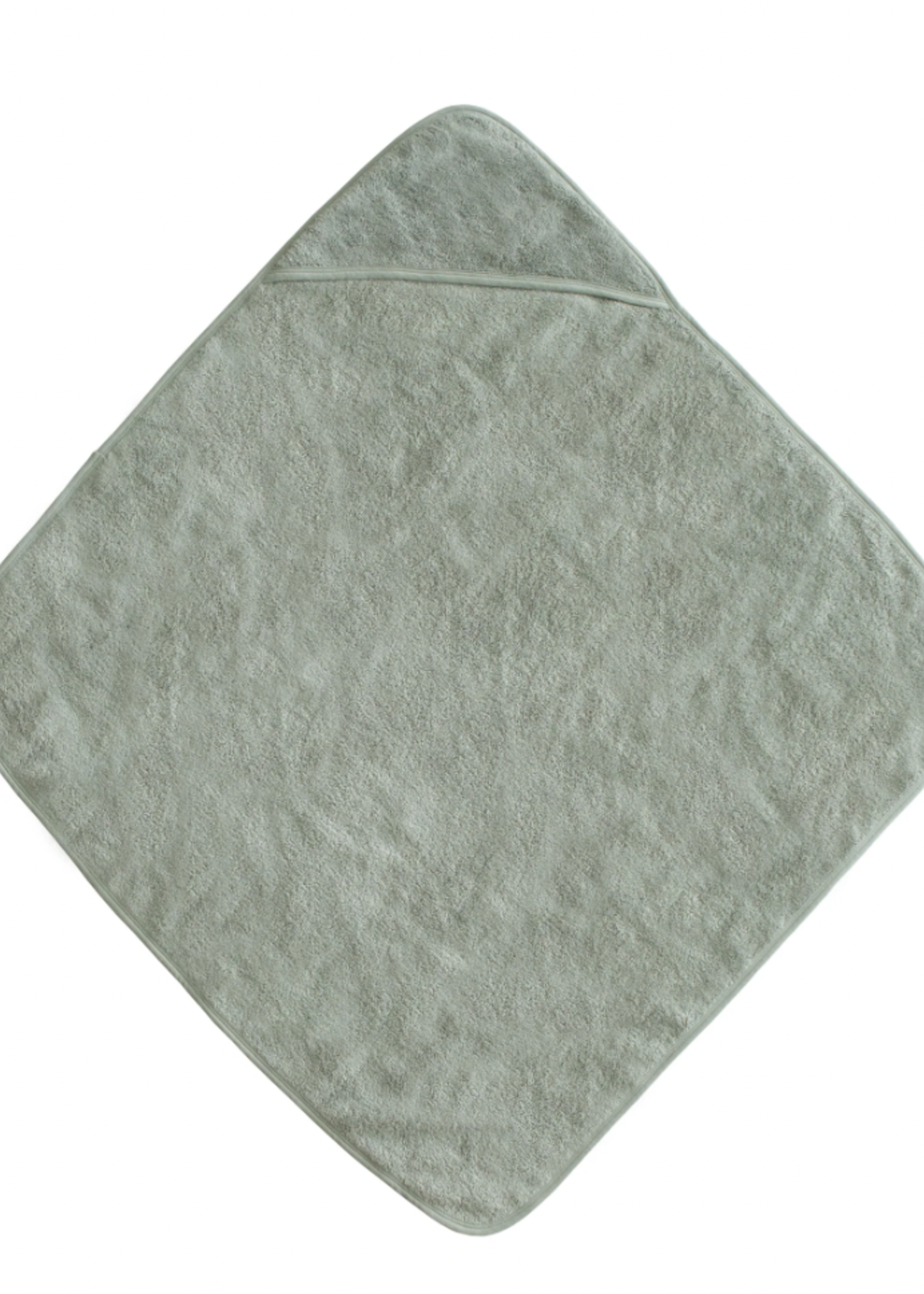 Elitaire Petite Organic Cotton Hooded Towel in Moss